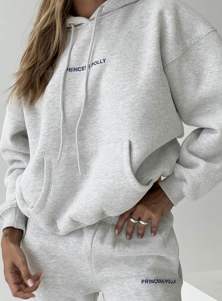 plllllleeeasse hooded sweatshirt (Grey)