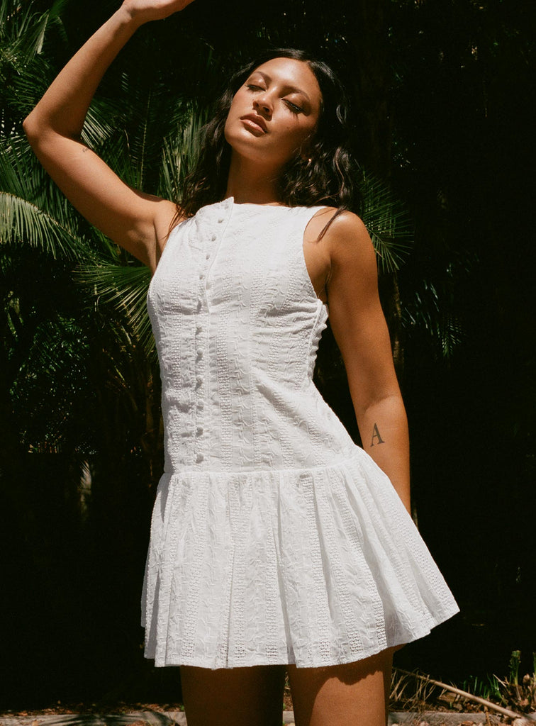 sachin and babi light blue dress Sweeter Places Embroidered Mini Dress White Petite