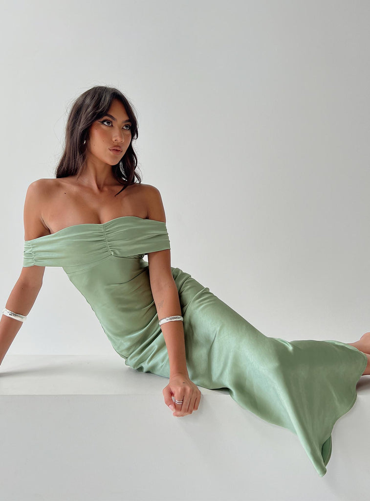 Sadee Maxi Dress | Sage | Womens | Princess Polly Sadee Maxi Dress | Sage | Womens | Princess Polly
