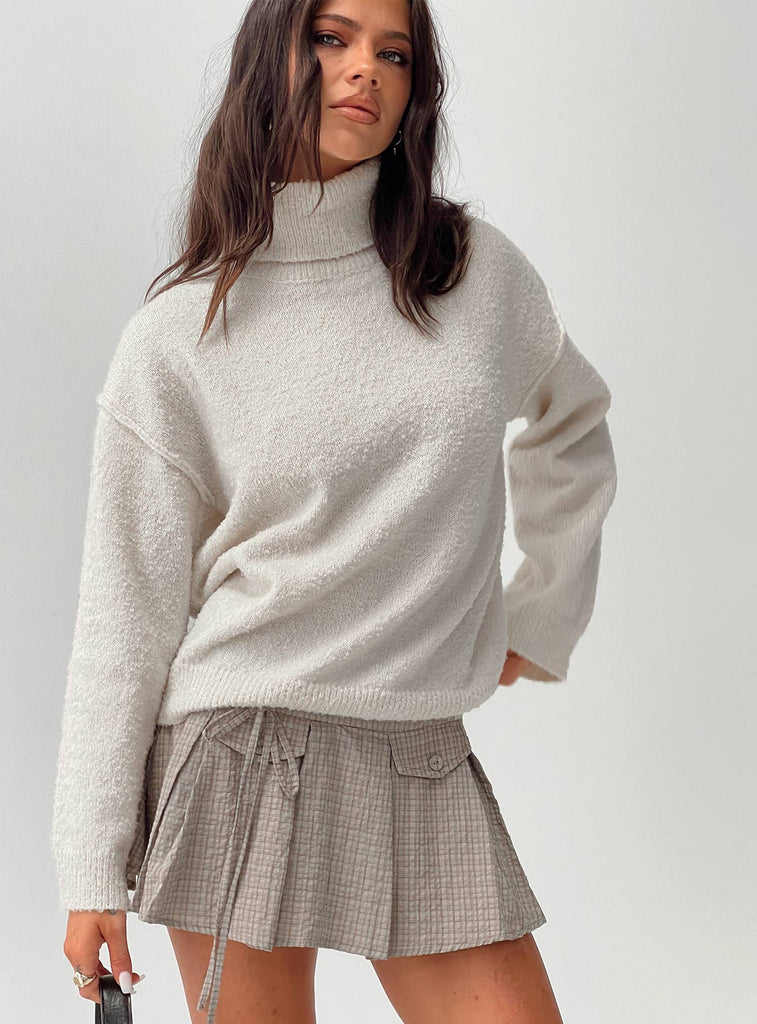 BRIEFING BOUCLE TURTLE NECK KNIT サイズM 0-modelinfo-kinsey-