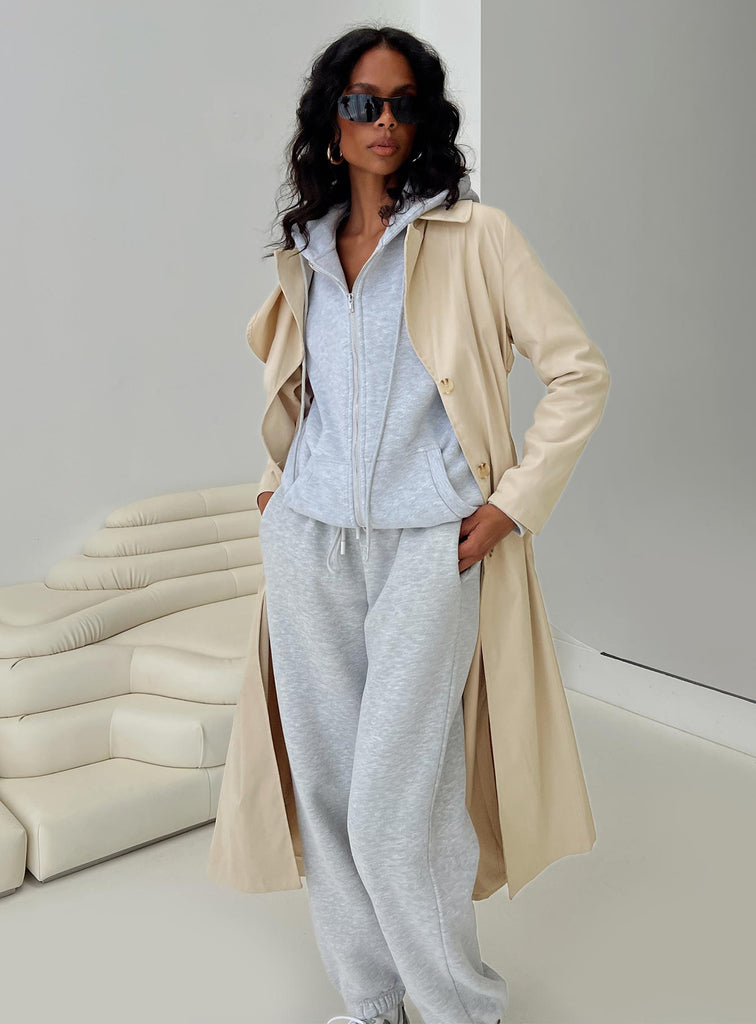 Haili Trench Coat Beige | Princess Polly