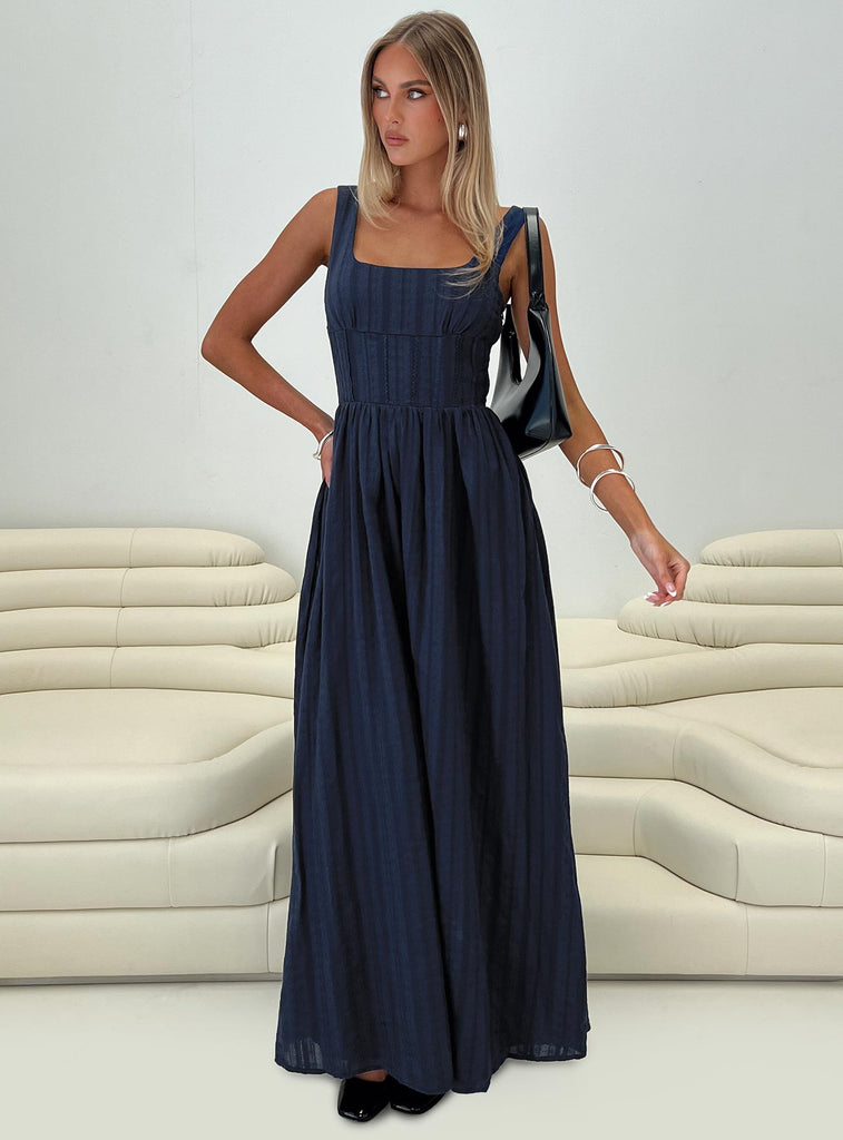 Lorinda Dress - STERLING DUSK