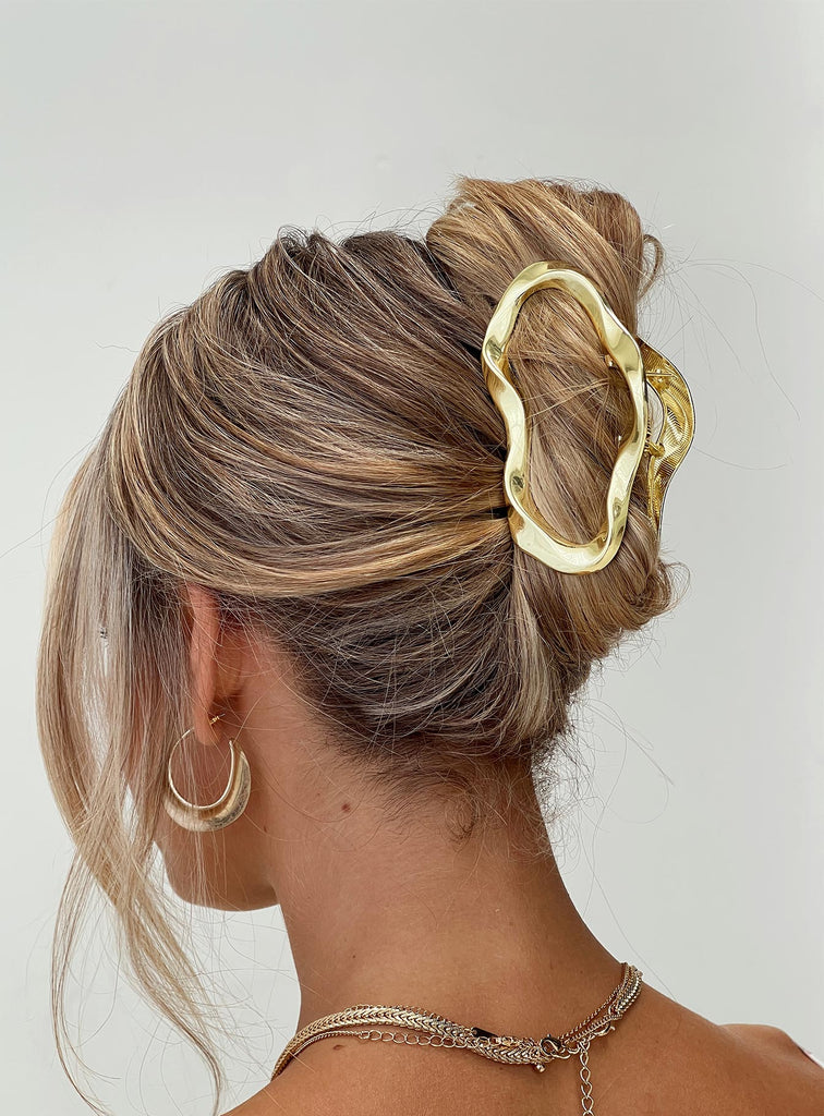 Premier Stage Paris Gold Hair Clip Amazon.com : HINZIC 3inch Oval Hair Barrette Metal Large  main image 3