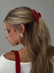 Caterina Hair Clip Red