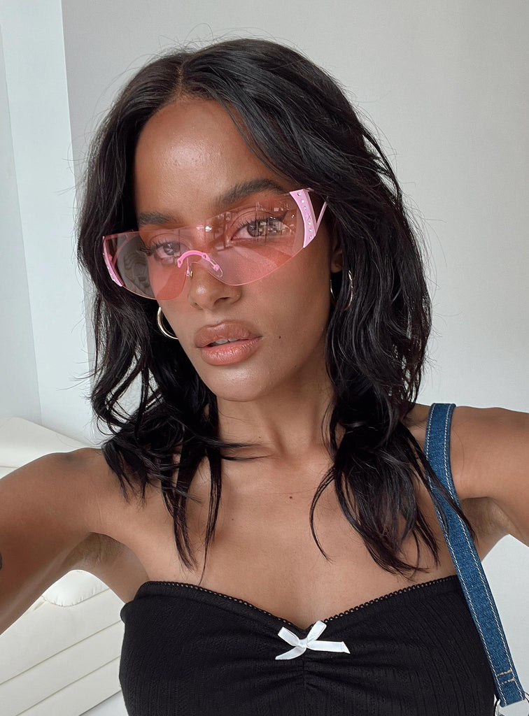 Louis Vuitton Oversized Sunglasses with Diamante Detailing