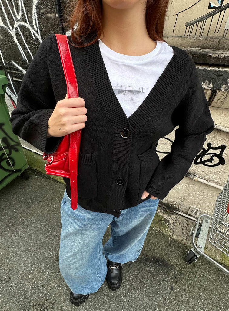 Burke Cardigan Black | Princess Polly