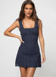 product Princess Polly Square Neck Dasha Mini Dress Navy