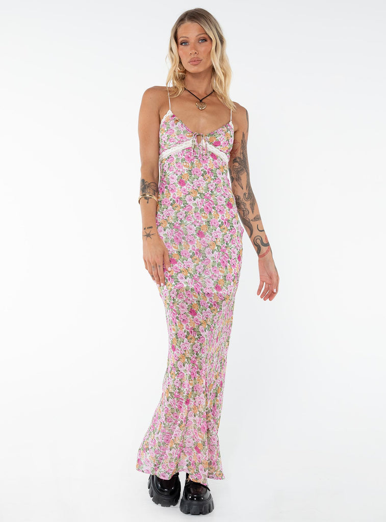 Tall floral hot sale maxi dress