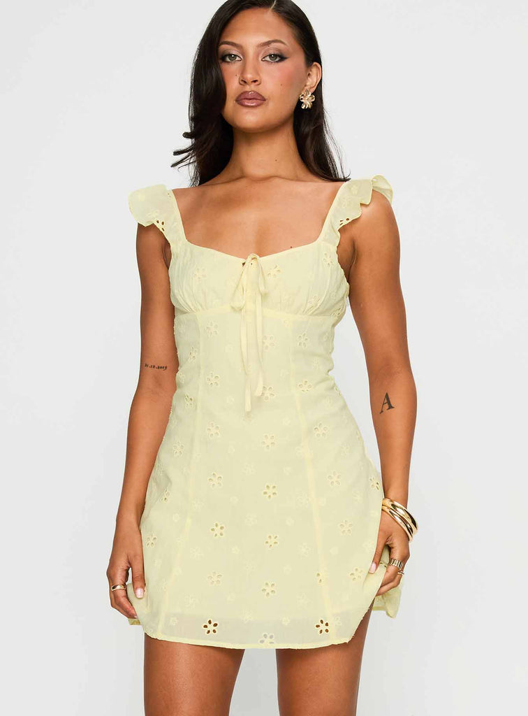 princess polly sunshowers mini dress Sunbather Mini Dress Yellow