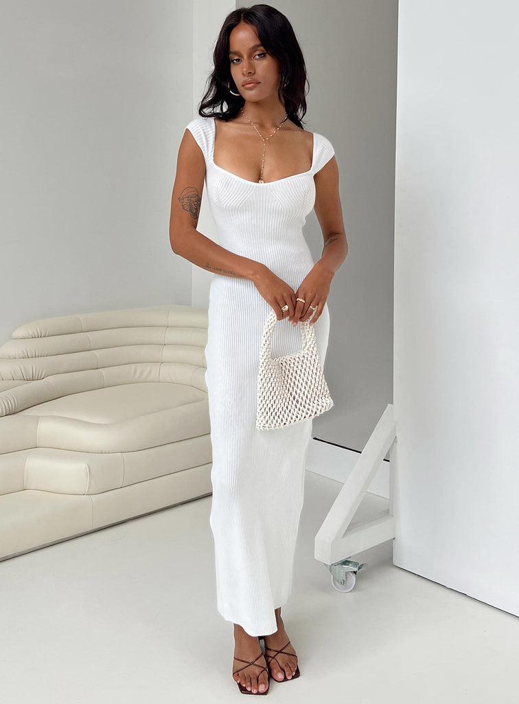 Larissa Maxi Dress White | Princess Polly USA Larissa Maxi Dress White | Princess Polly USA