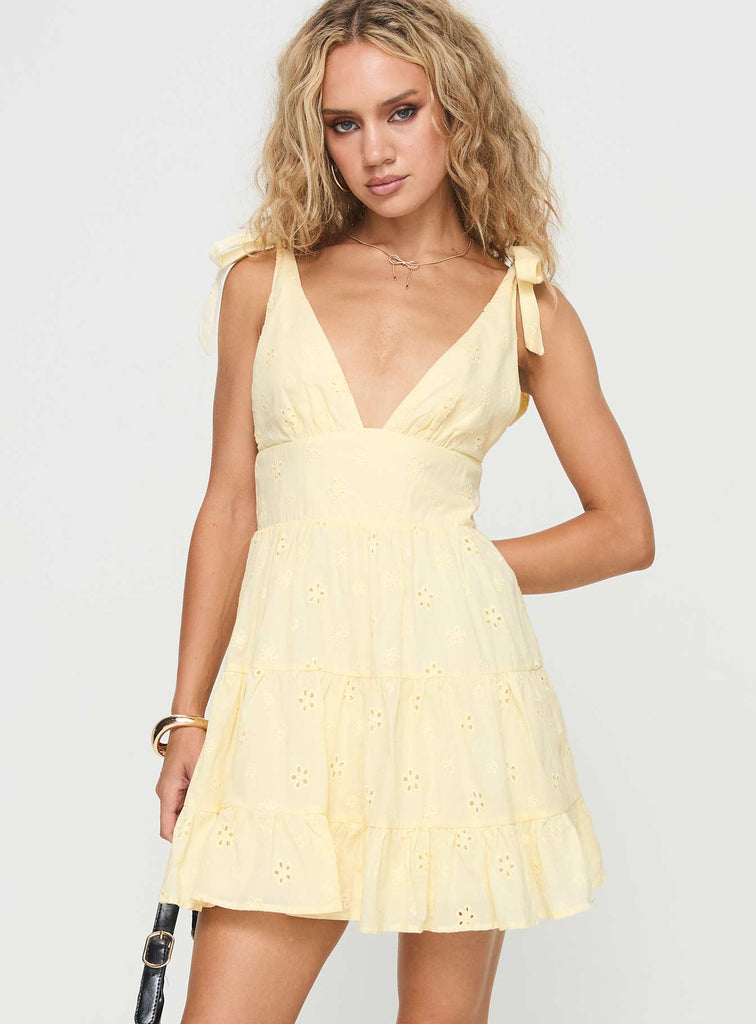 galvis mini dress white Galvis Mini Dress | Lemon | Womens