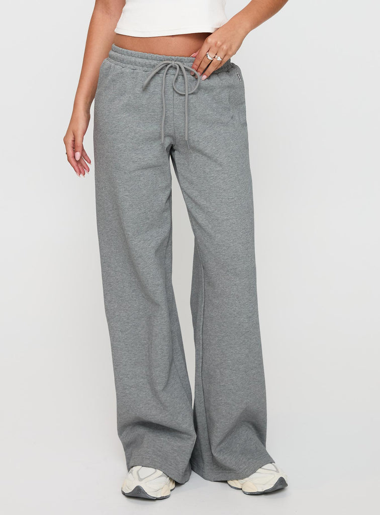 Unisex Traditional Sweatpants- Marled Grey main image 0