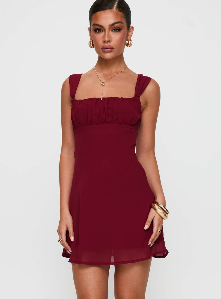 open lace back dress Christmas Plaids Red Dress Medium main image 1
