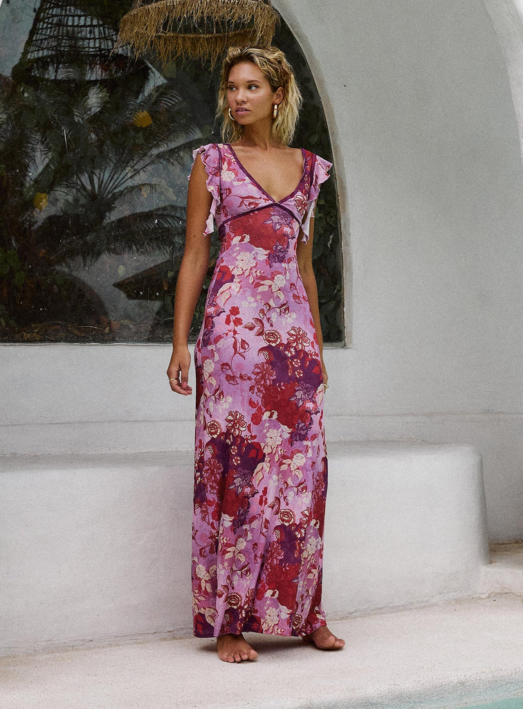 princess polly purple maxi dress Soleila Maxi Dress Purple Multi Petite