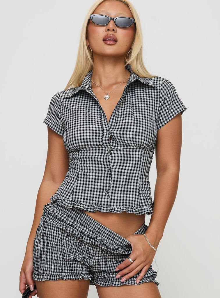 Haley Sage Puff Sleeve Top