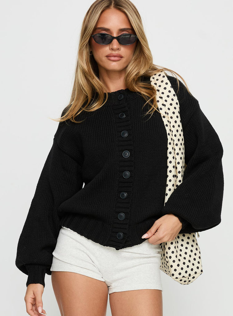 Edern Cardigan Black | Princess Polly