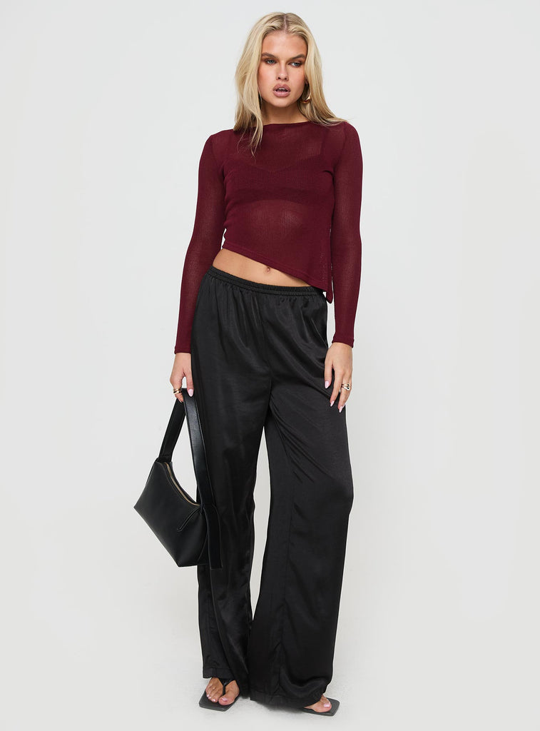 Becky Burgundy Top 6212