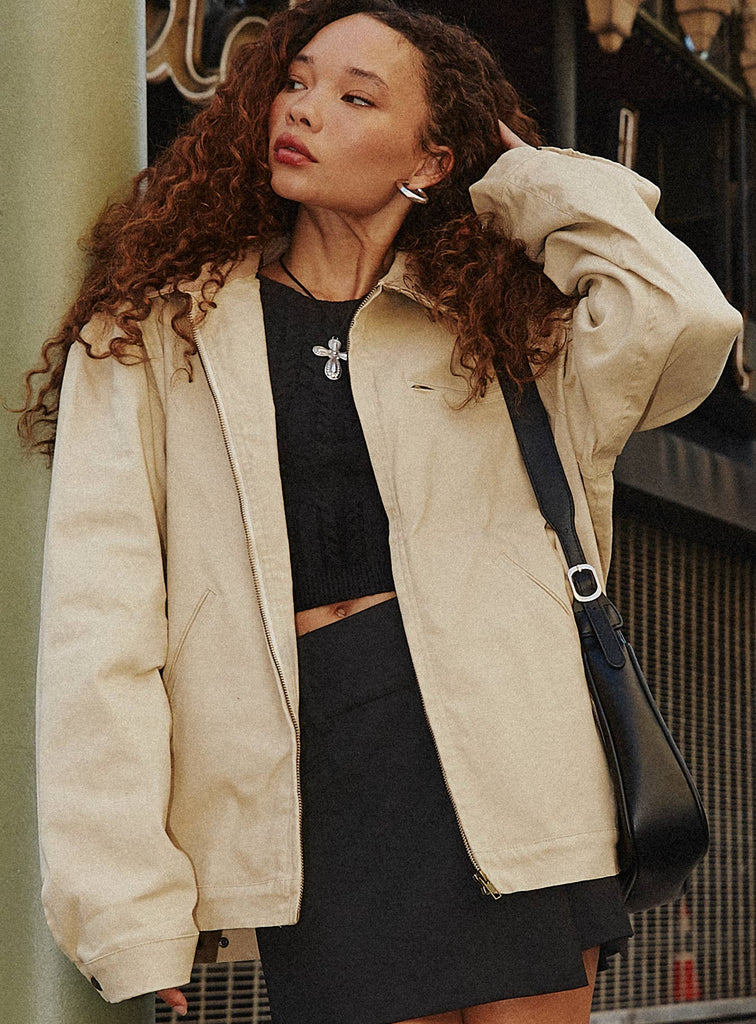 Springer Jacket Beige | Princess Polly