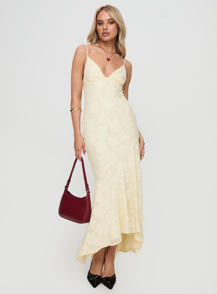 green emerald velvet dress Cyrene Maxi Dress Lemon