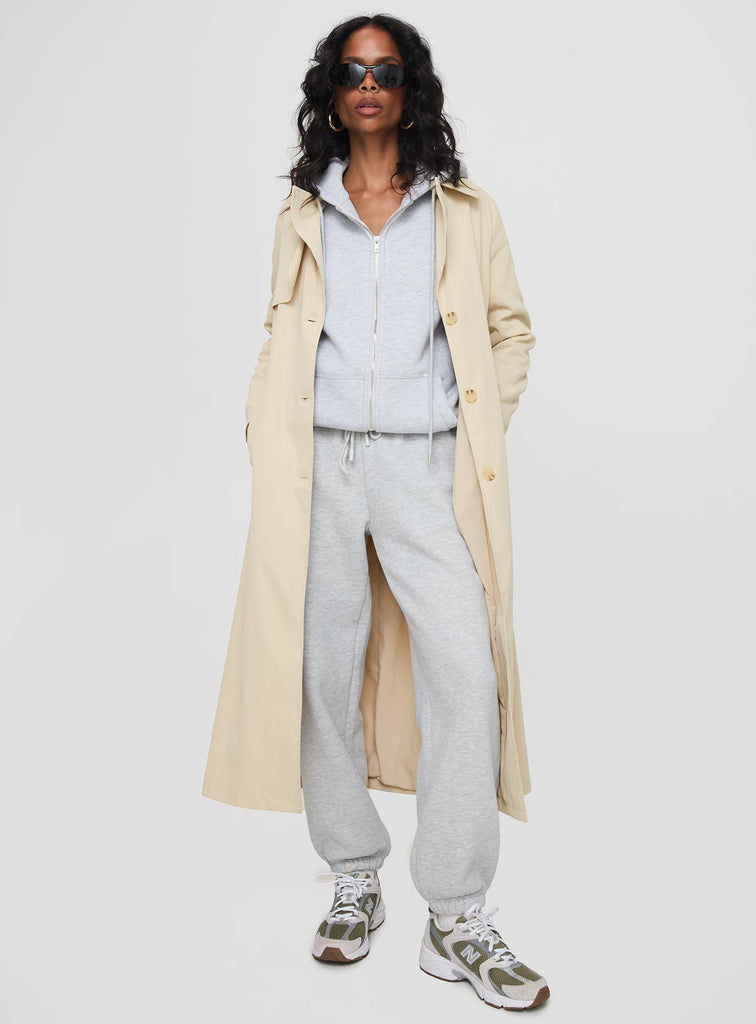 Haili Trench Coat Beige | Princess Polly