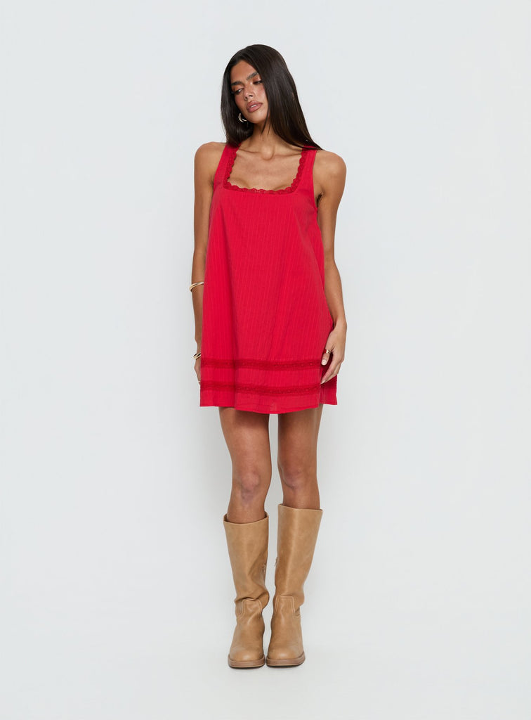 alanah mini dress Alanah Mini Dress | Red | Womens