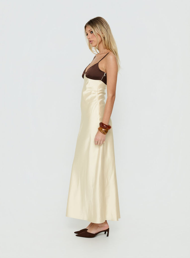 odyssa halter maxi dress yellow Odyessa V Neck Brown | | Brown | Yellow | Womens boho wedding dress
