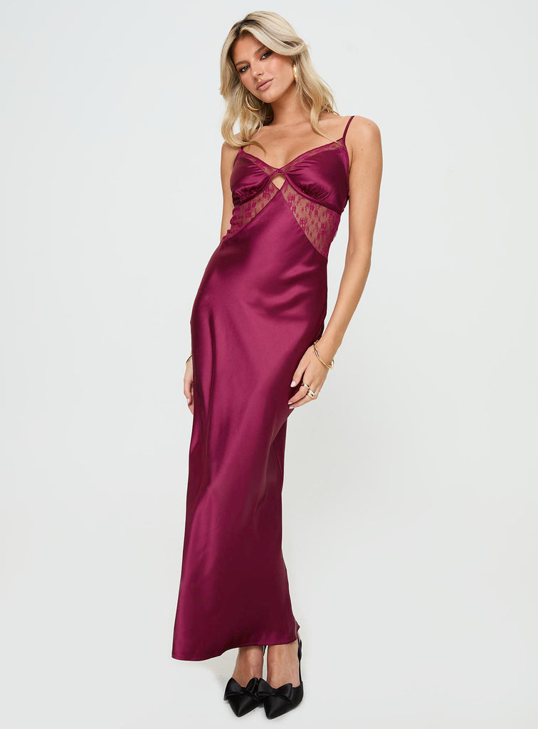 Birchwood Maxi Dress Wine