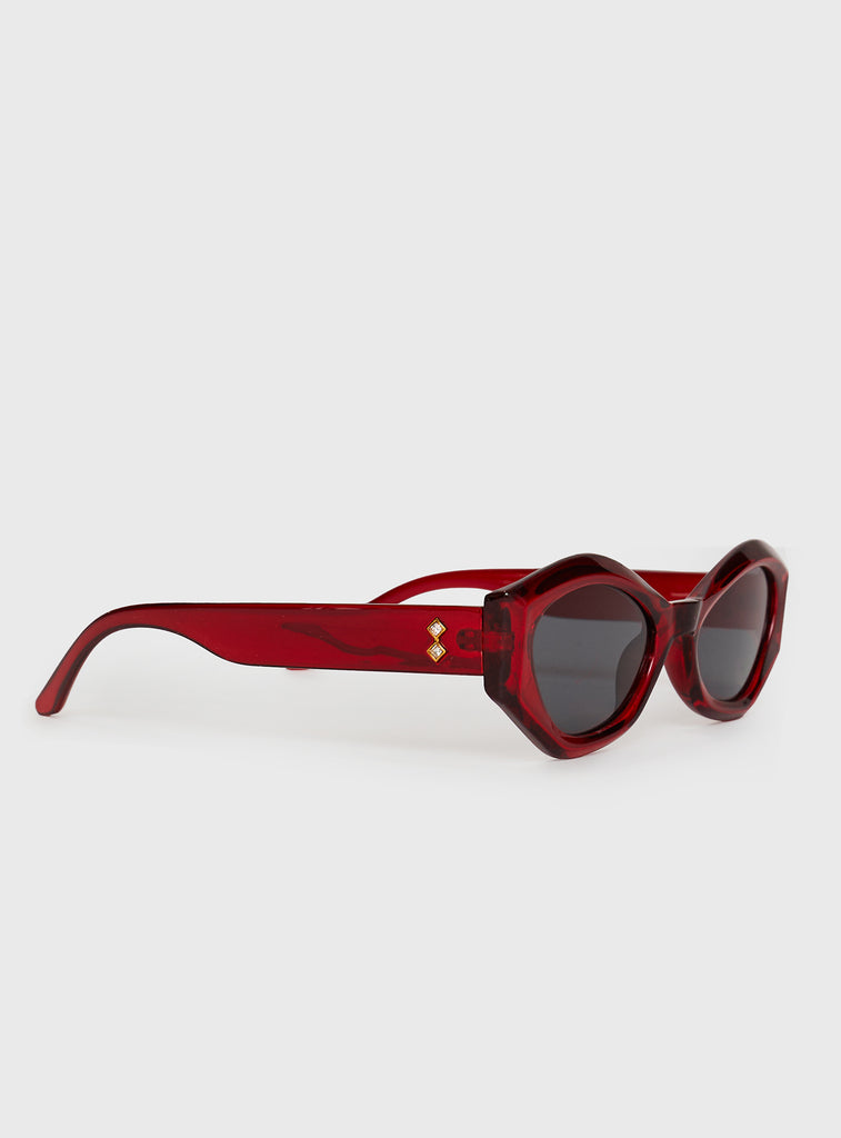 ISO: Princess Polly Marsden Sunglasses Every Girl Sunglasses Black / Orange | Princess Polly main image 4