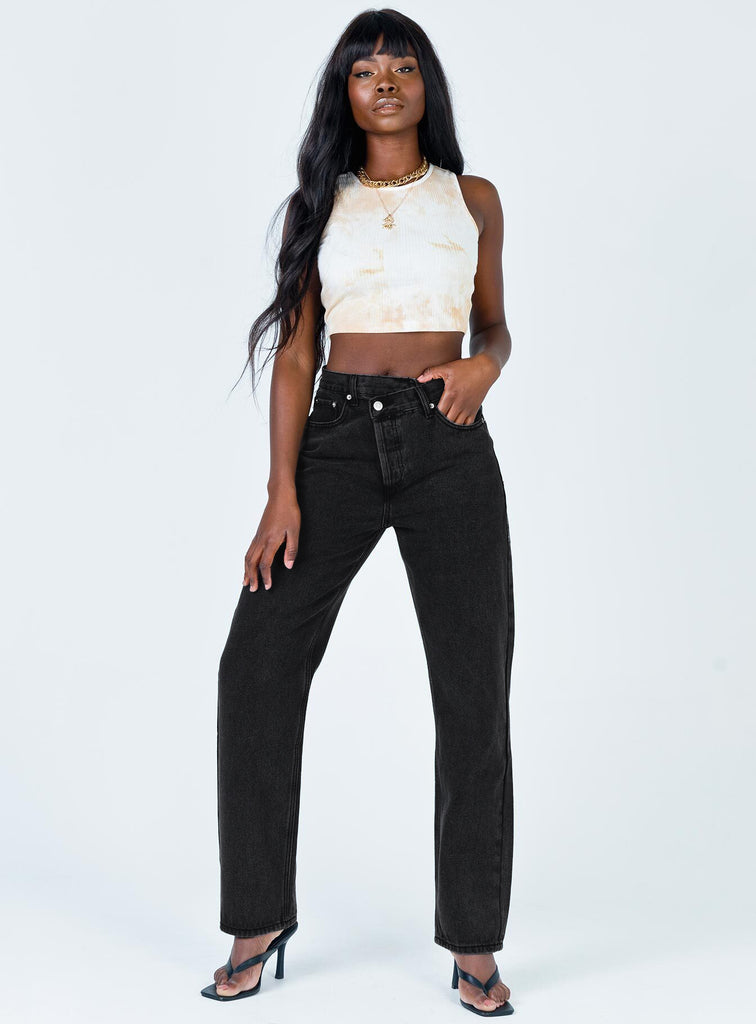 Straight leg black denim Clearance