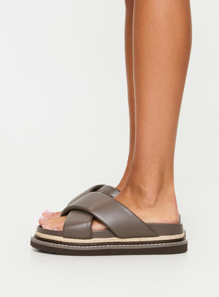 Billini Arabel Sandals Mushroom | Princess Polly USA Billini Arabel Sandals Mushroom | Princess Polly USA