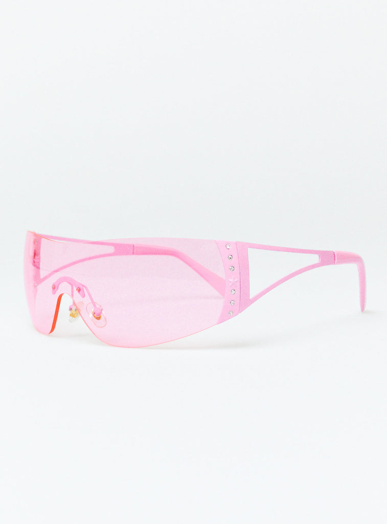 Louis Vuitton Oversized Sunglasses with Diamante Detailing