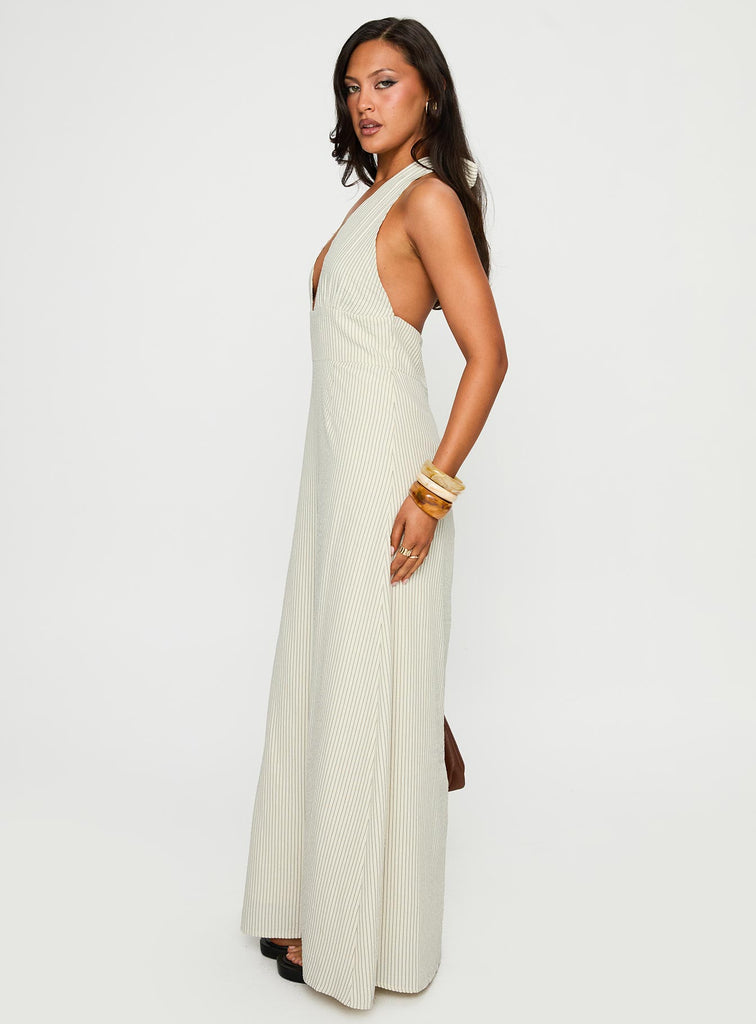 Caralyn Halter Maxi Dress Multi Stripe | Princess Polly Caralyn Halter Maxi Dress Multi Stripe | Princess Polly