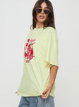 Graphic tee Crew neckline, drop shoulder Good stretch, unlined  Princess Polly Lower Impact
