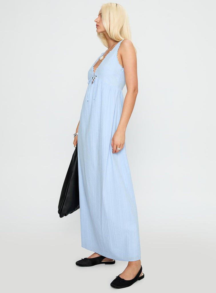 Elyza Maxi Dress Blue | Princess Polly