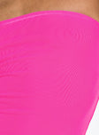 Princess Polly Square Neck  Panama Strapless Maxi Dress Hot Pink