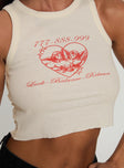Luck Heart Angels Top White