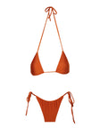 Teyana Triangle Bikini Top Rust