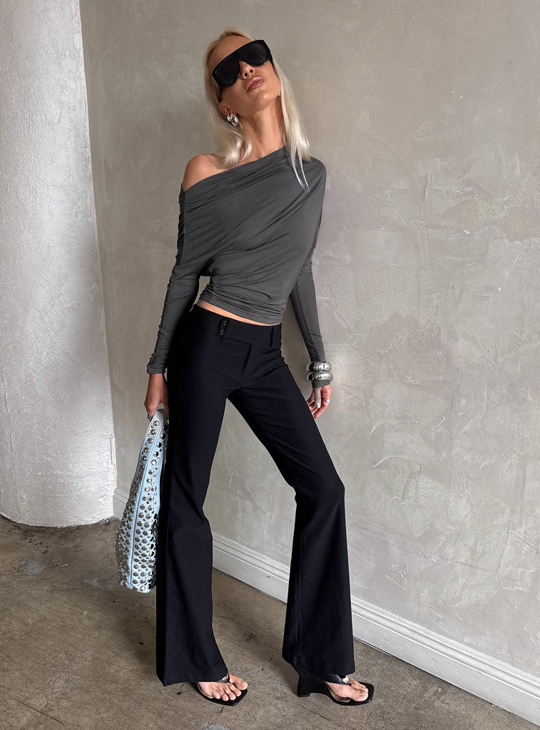 パンツ Kirakira flare pants (black) andwang Kinkirk Flared Pants Black Tall | Princess Polly