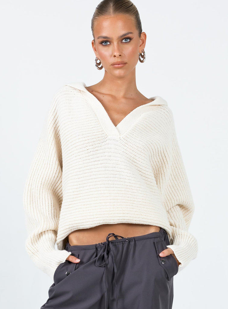Poppy Animal Print Accent Sweater main image 0