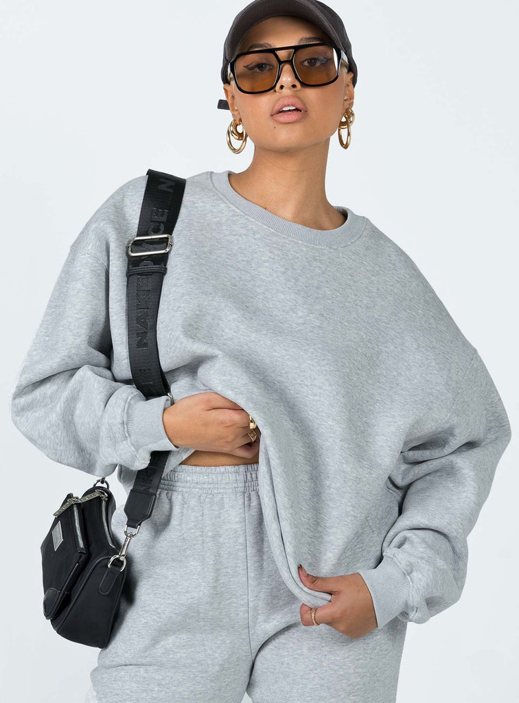 Audrey Oversized Zip Up Sweatshirt Beige