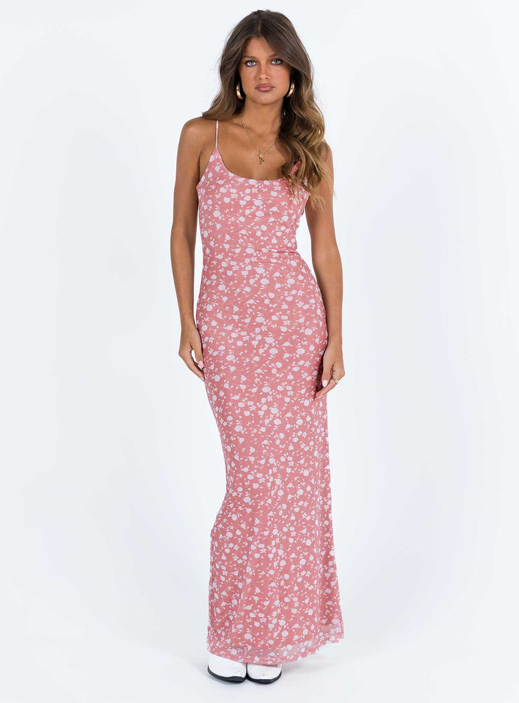 Knox Maxi Dress Pink Floral