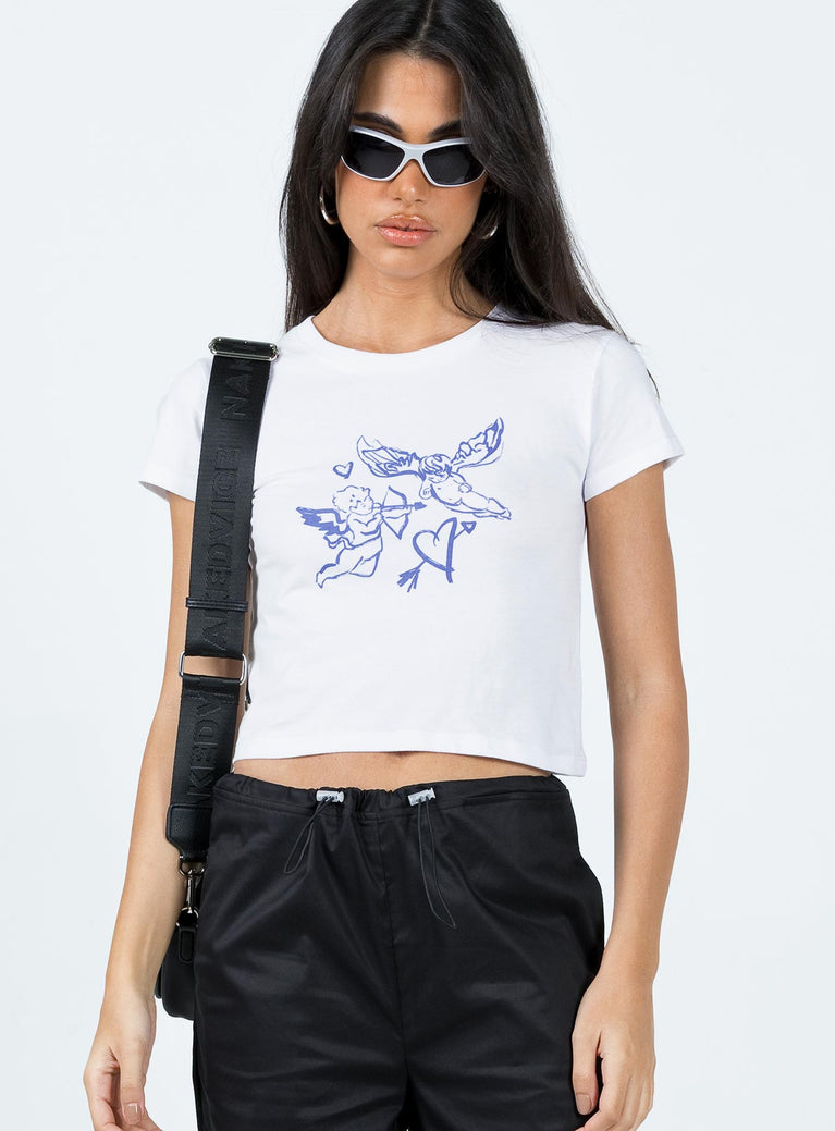 Cropped tee Graphic print