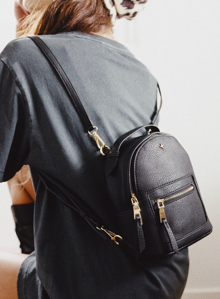 Peta & jain zoe backpack black croc new arrivals