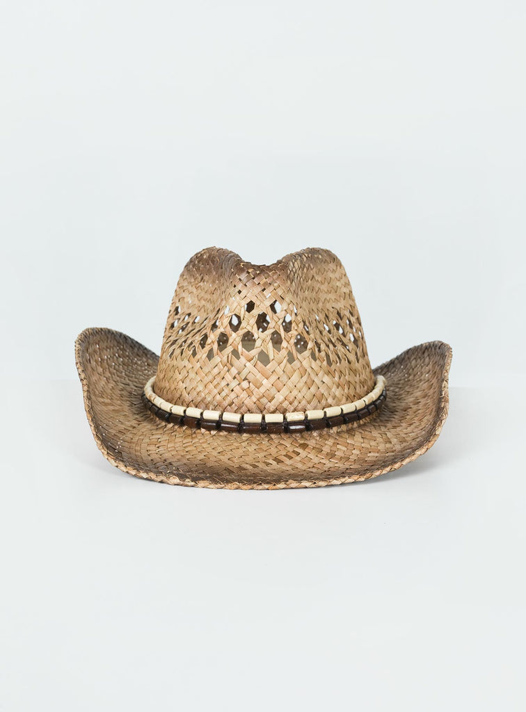 Brown Western Cowboy Hat Headwear Clothes Accessories Stock