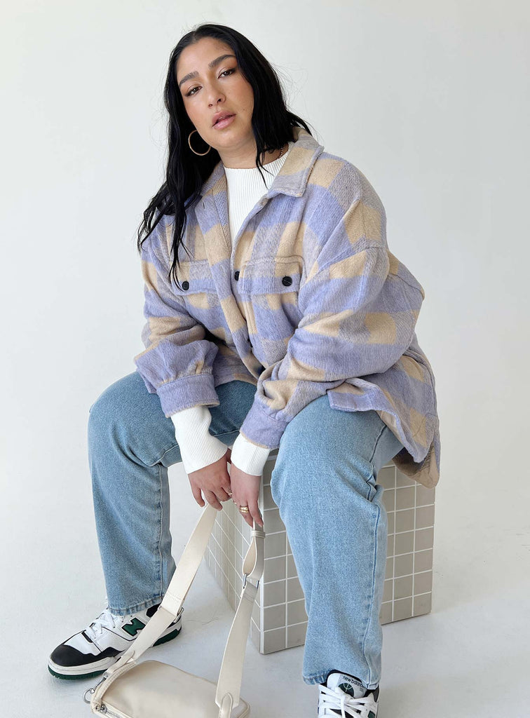 Keelee Jacket Purple Curve Princess Polly