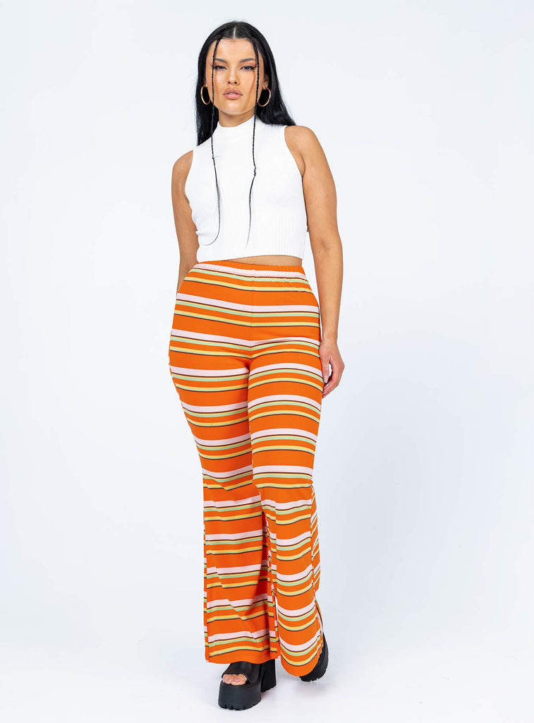 Jackson Knit Pants Orange