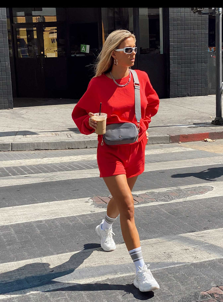 Amato Sweatshirt Red | Princess Polly USA