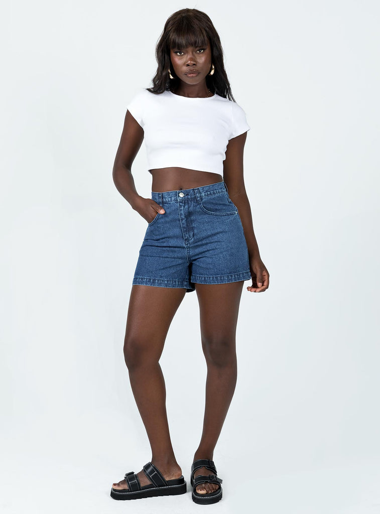 PETIT BOW CROP T-SHIRT • WHITE main image 1