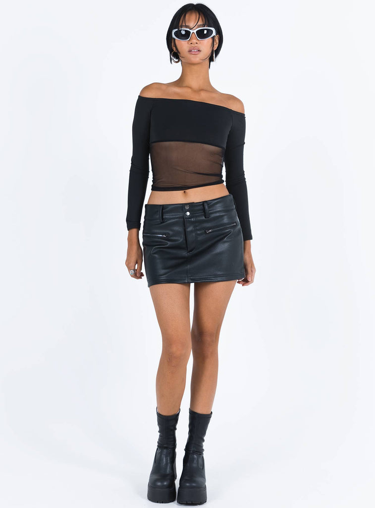 Brittany high waisted faux leather mini skirt – LucyLilyBeauty