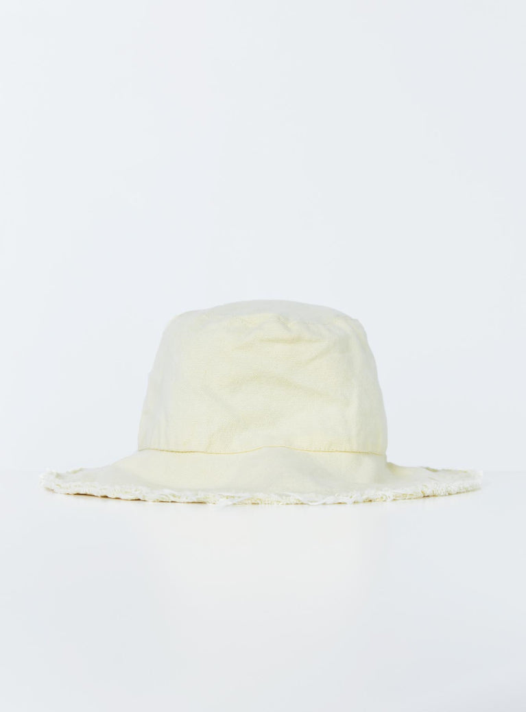 Bonnin Canvas Bucket Hat Cream